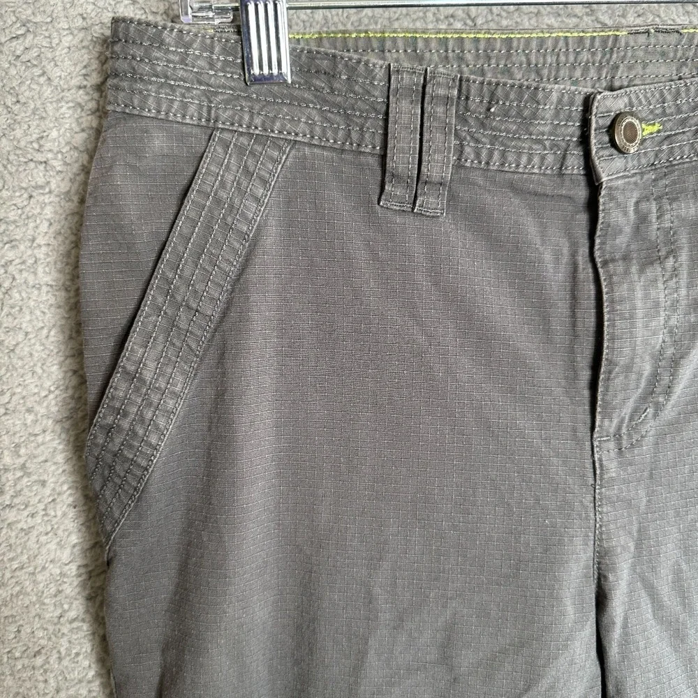 Orvis Pants Womens Size‎ 8 Gray Roll Tab Cuff Outdoor Gorpcore Ripstop Hiking